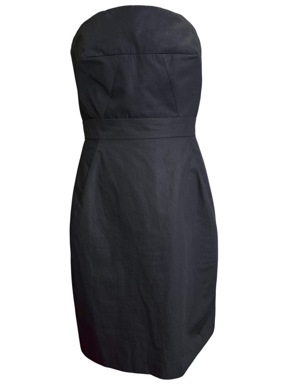 J. Crew. Strapless Black Sheath Dress EC size 10